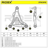RIDEX Länkarm, hjulupphängning 273C0110