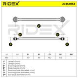RIDEX Рычаг независимой подвески колеса, подвеска колеса 273C0153