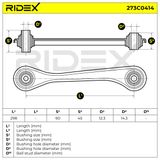 RIDEX Рычаг независимой подвески колеса, подвеска колеса 273C0414
