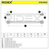 RIDEX vikšro valdymo svirtis 273C0533
