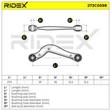 RIDEX Tukivarsi, pyöräntuenta 273C0598