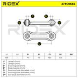 RIDEX Рычаг независимой подвески колеса, подвеска колеса 273C0682