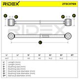 RIDEX Рычаг независимой подвески колеса, подвеска колеса 273C0769