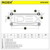 RIDEX Рычаг независимой подвески колеса, подвеска колеса 273C1013