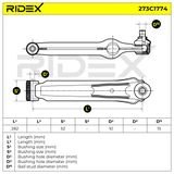 RIDEX Рычаг независимой подвески колеса, подвеска колеса 273C1774