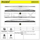 RIDEX Stikla tīrītāja slotiņa 298W0010