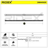 RIDEX Stikla tīrītāja slotiņa 298W0029