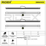 RIDEX Torkarblad 298W0032