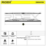 RIDEX Stikla tīrītāja slotiņa 298W0136