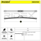 RIDEX Щетка стеклоочистителя 298W0169