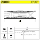 RIDEX Stikla tīrītāja slotiņa 298W0207