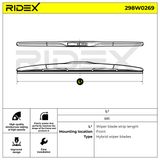 RIDEX Stikla tīrītāja slotiņa 298W0269