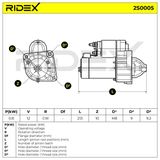 RIDEX Стартер 2S0005