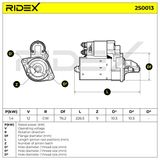 RIDEX Стартер 2S0013