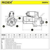 RIDEX Startmotor 2S0014