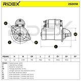RIDEX Стартер 2S0018