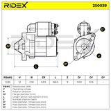 RIDEX Стартер 2S0039