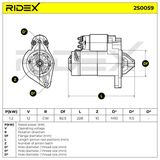 RIDEX Startmotor 2S0059