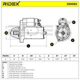 RIDEX Стартер 2S0062