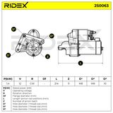RIDEX starteris 2S0063