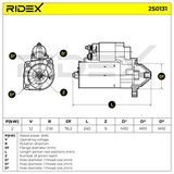 RIDEX Startmotor 2S0131