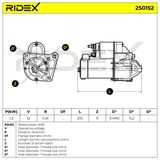 RIDEX starteris 2S0152