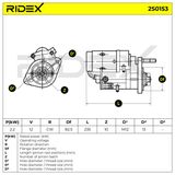 RIDEX Startmotor 2S0153