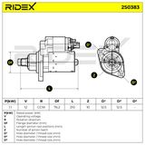 RIDEX Стартер 2S0383
