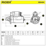 RIDEX Startmotor 2S0404