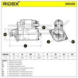 RIDEX Стартер 2S0433