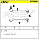 RIDEX Tanko, kallistuksenvaimennin 3229S0006