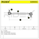 RIDEX Länk, krängningshämmare 3229S0024