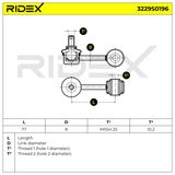 RIDEX Tanko, kallistuksenvaimennin 3229S0196