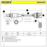 RIDEX Лямбда-зонд 3922L0013