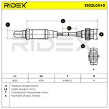 RIDEX Лямбда-зонд 3922L0040