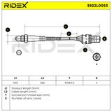 RIDEX Лямбда-зонд 3922L0053
