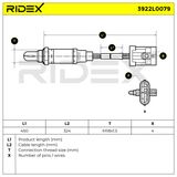 RIDEX Лямбда-зонд 3922L0079