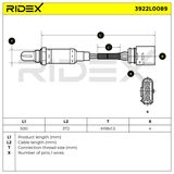 RIDEX Лямбда-зонд 3922L0089
