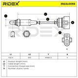 RIDEX Lambdasond 3922L0093