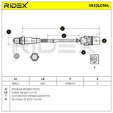 RIDEX Лямбда-зонд 3922L0184