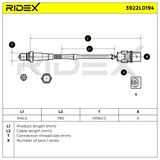 RIDEX Лямбда-зонд 3922L0194