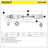 RIDEX Lambdasond 3922L0198