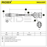 RIDEX Лямбда-зонд 3922L0207