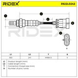RIDEX Лямбда-зонд 3922L0242