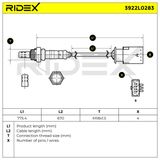RIDEX Лямбда-зонд 3922L0283