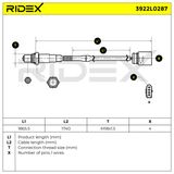 RIDEX Лямбда-зонд 3922L0287