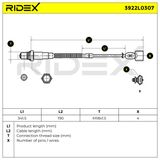 RIDEX Лямбда-зонд 3922L0307
