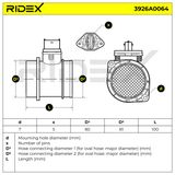 RIDEX Luftmassesensor 3926A0064