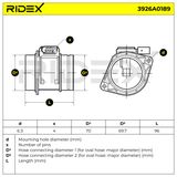 RIDEX Расходомер воздуха 3926A0189