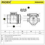 RIDEX Расходомер воздуха 3926A0305